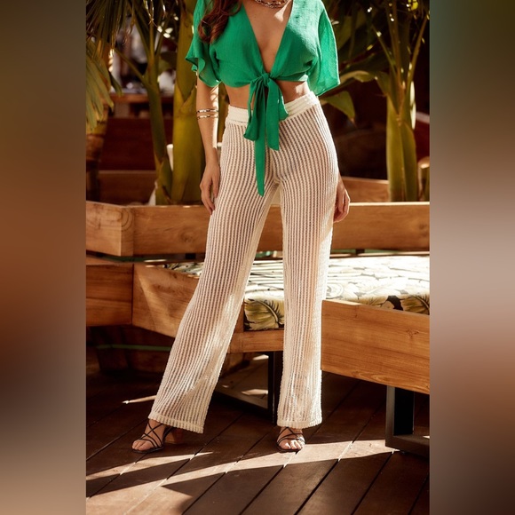 12th Tribe Other - 12th Tribe white beach coverup pants